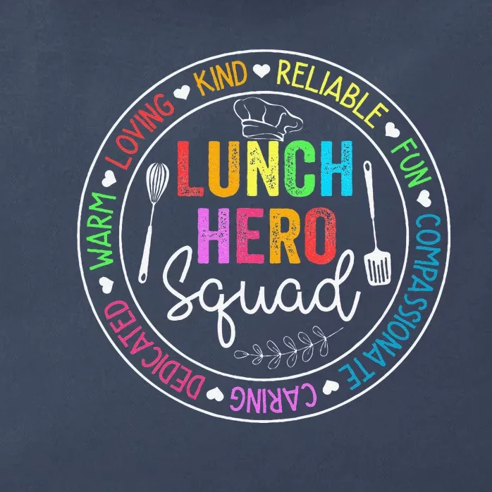 Lunch Hero Squad Funny Lunch Lady School Cafeteria Worker Zip Tote Bag