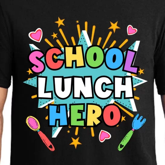 Lunch Hero Squad A Food Service Worker School Lunch Hero Great Gift Pajama Set