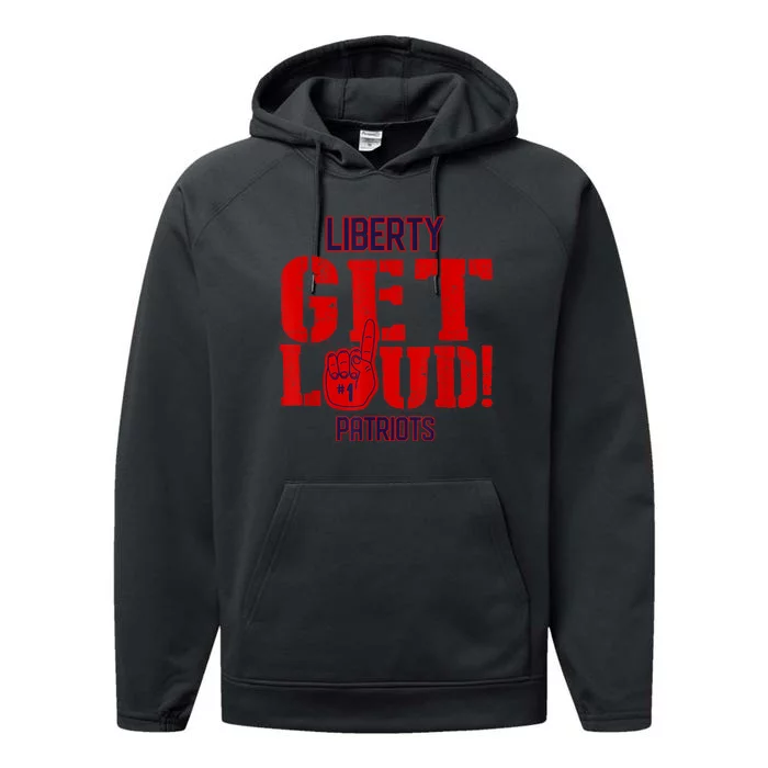 Liberty High School Get Loud Patriots Performance Fleece Hoodie