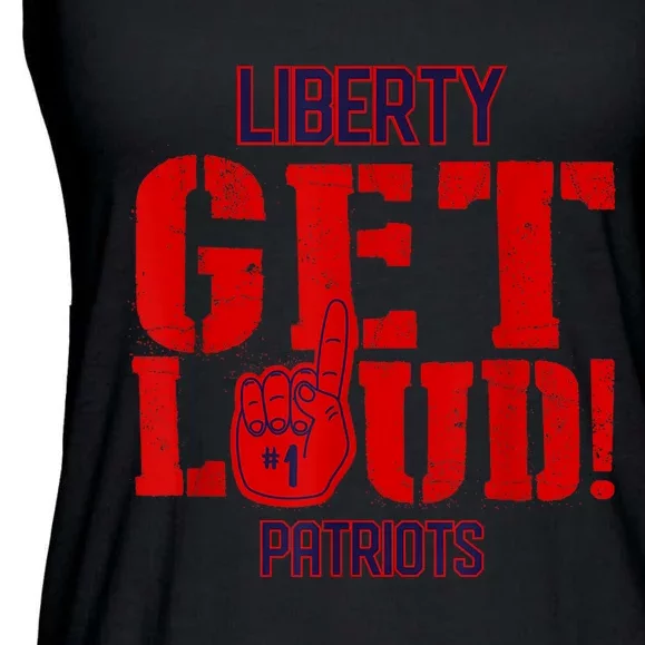 Liberty High School Get Loud Patriots Ladies Essential Flowy Tank