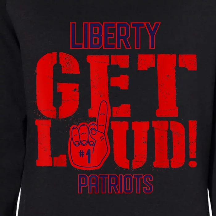 Liberty High School Get Loud Patriots Womens California Wash Sweatshirt