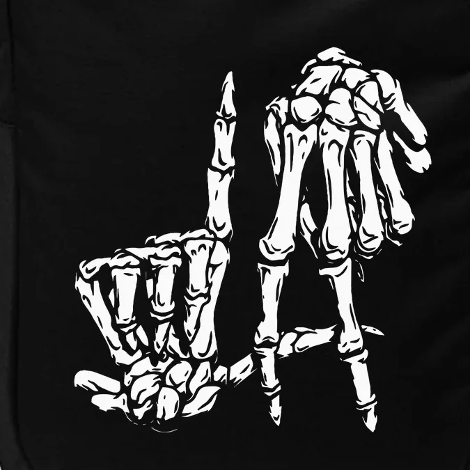 La Hand Sign Lazy Diy Halloween Costume Skeleton Los Angeles Impact Tech Backpack