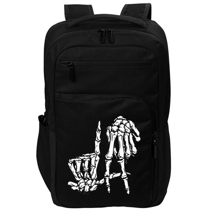 La Hand Sign Lazy Diy Halloween Costume Skeleton Los Angeles Impact Tech Backpack