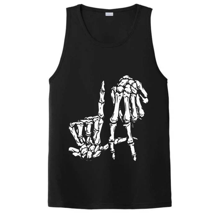 La Hand Sign Lazy Diy Halloween Costume Skeleton Los Angeles Performance Tank