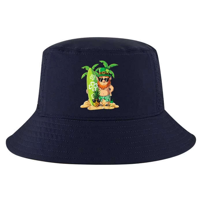 Leprechaun Hawaiian Surfing St Patricks Day Hawaii Cool Comfort Performance Bucket Hat