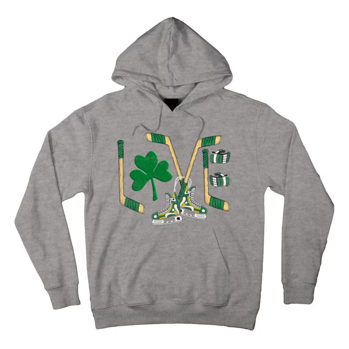 Love Hockey St Patrick's Day Tall Hoodie