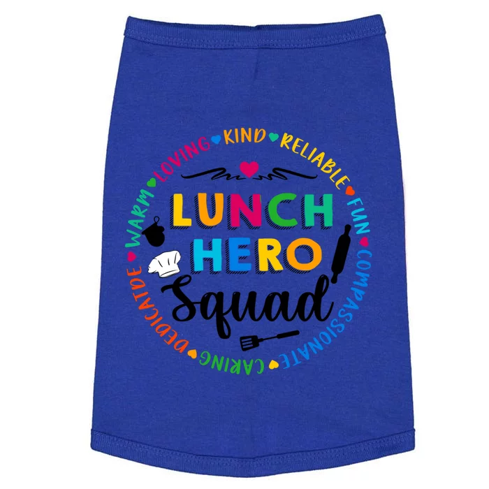 Lunch Hero Squad Funny Lunch Lady School Cafeteria Worker Funny Gift Doggie Tank