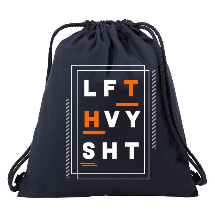 Lft Hvy Sht Fun Weight Lifter Gym Bunny Design Gift Funny Gift Drawstring Bag