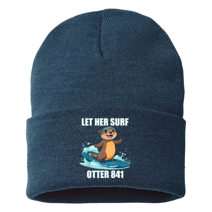 Let Her Surf Otter 841 Sustainable Knit Beanie