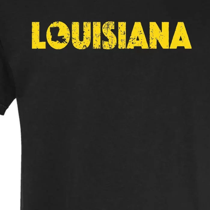 Louisiana Home State Love Lettering S500149 Garment-Dyed Heavyweight T-Shirt