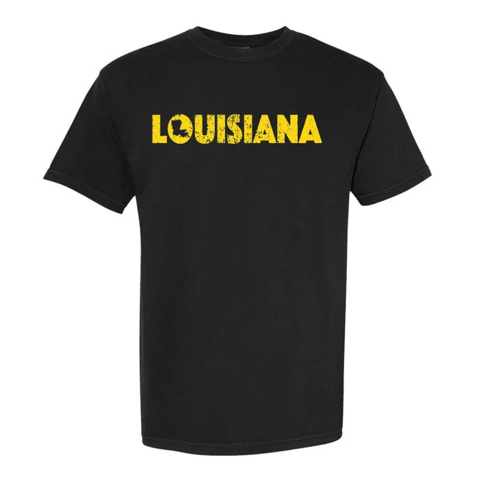 Louisiana Home State Love Lettering S500149 Garment-Dyed Heavyweight T-Shirt