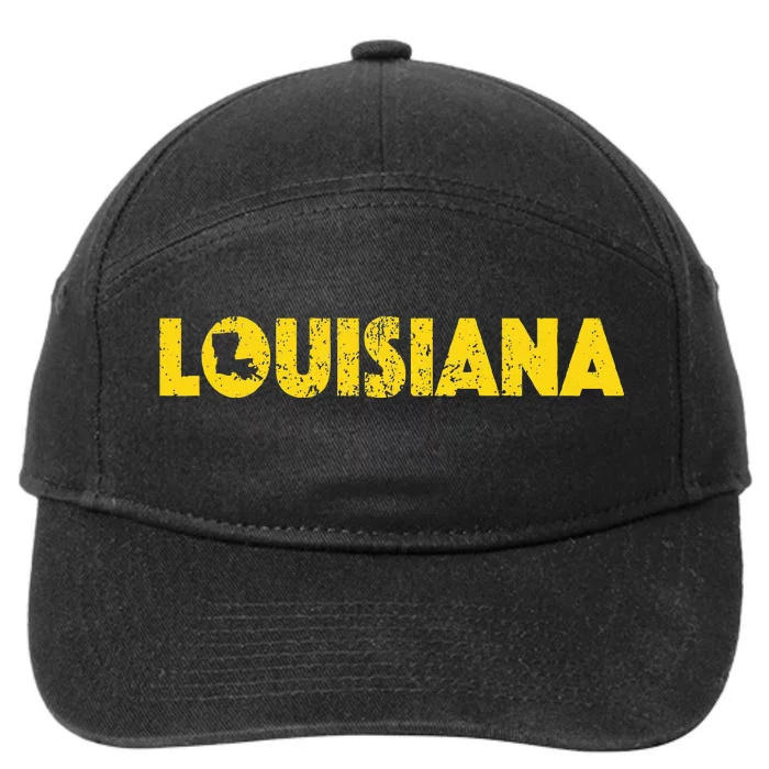 Louisiana Home State Love Lettering S500149 7-Panel Snapback Hat