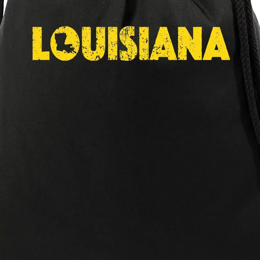 Louisiana Home State Love Lettering S500149 Drawstring Bag