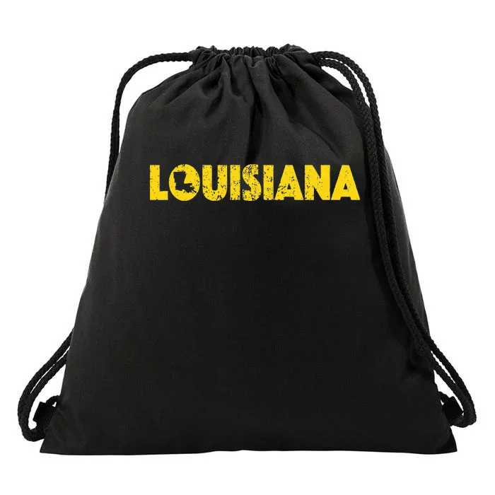 Louisiana Home State Love Lettering S500149 Drawstring Bag