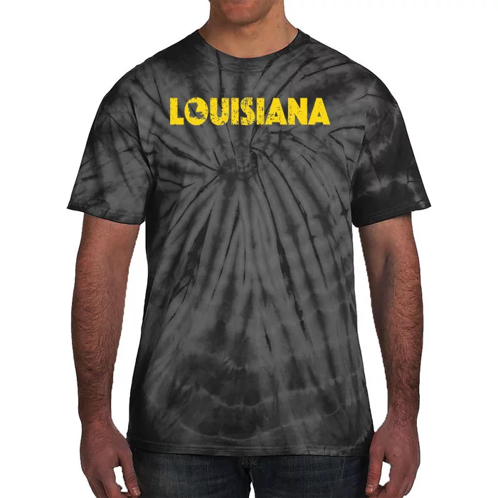 Louisiana Home State Love Lettering S500149 Tie-Dye T-Shirt