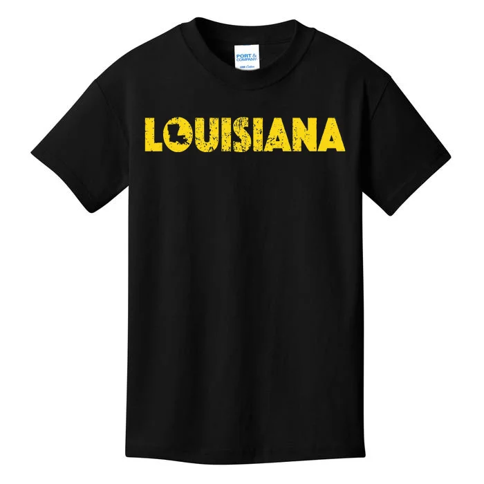 Louisiana Home State Love Lettering S500149 Kids T-Shirt