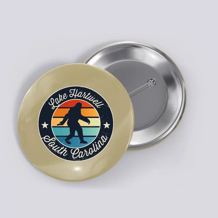 Lake Hartwell South Carolina Sasquatch Souvenir Button