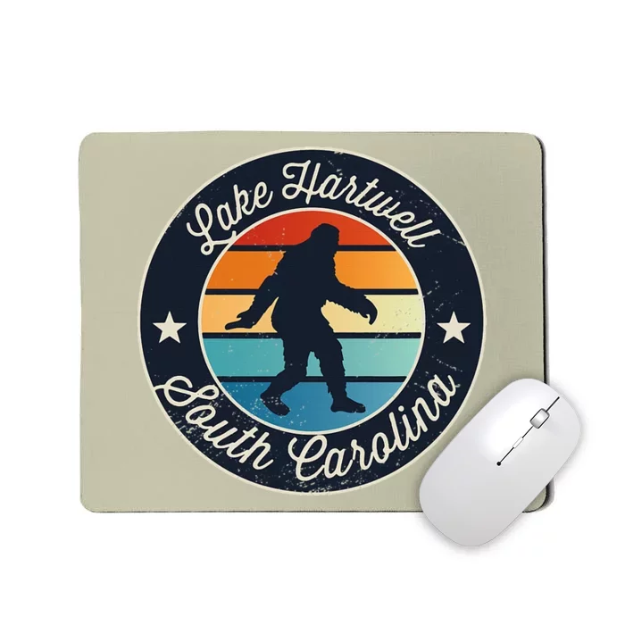 Lake Hartwell South Carolina Sasquatch Souvenir Mousepad