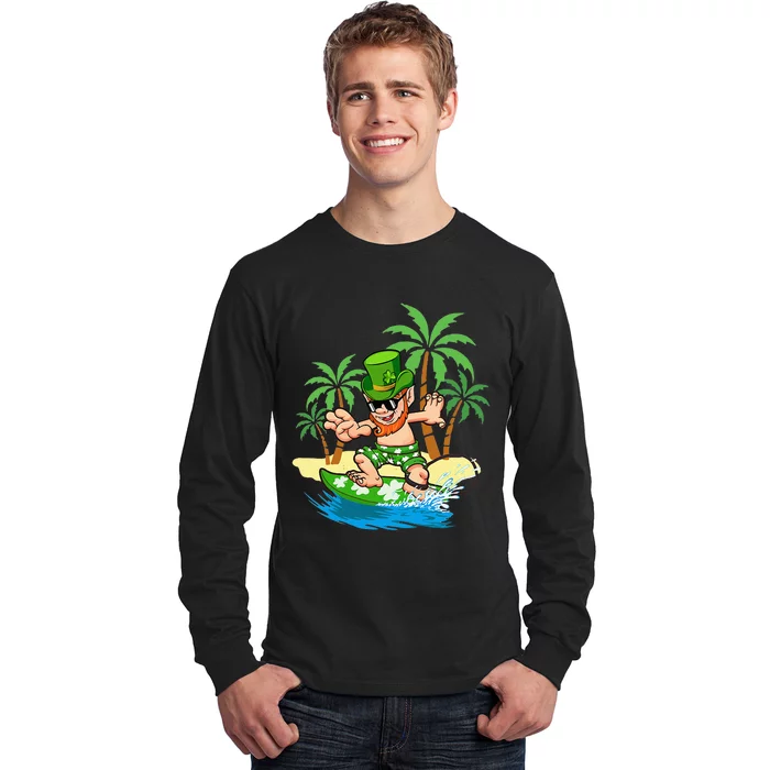 Leprechaun Hawaiian Surfing T Shirt St Patricks Day Hawaii | Art Print