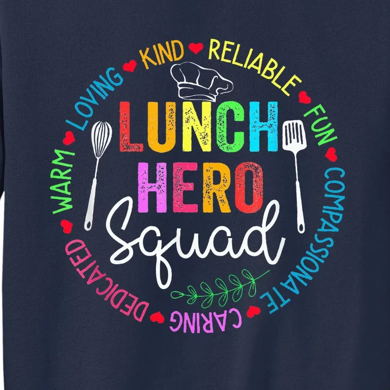 Lunch Hero Squad Funny Lunch Lady School Cafeteria Worker Sweatshirt