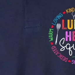 Lunch Hero Squad Funny Lunch Lady School Cafeteria Worker Softstyle Adult Sport Polo