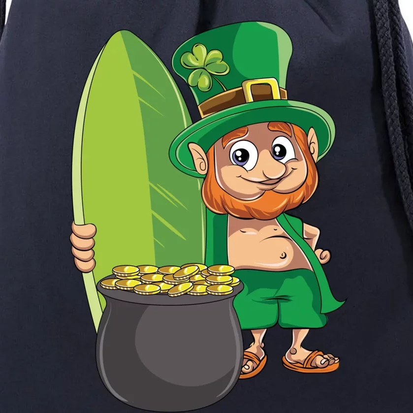 Leprechaun Hawaiian Surfing St Patricks Day Hawaii Aloha Great Gift Drawstring Bag