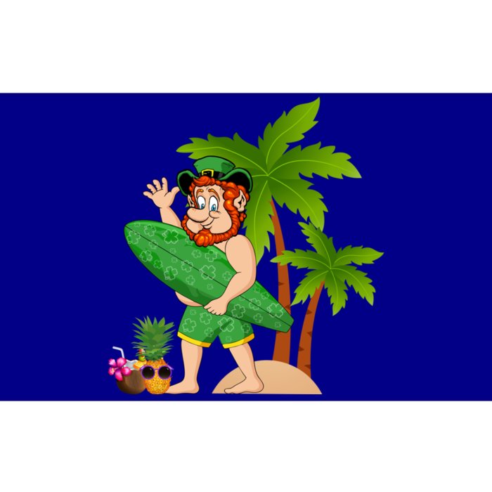 Leprechaun Hawaiian Surfing St Patricks Day Hawaii Gift Bumper Sticker