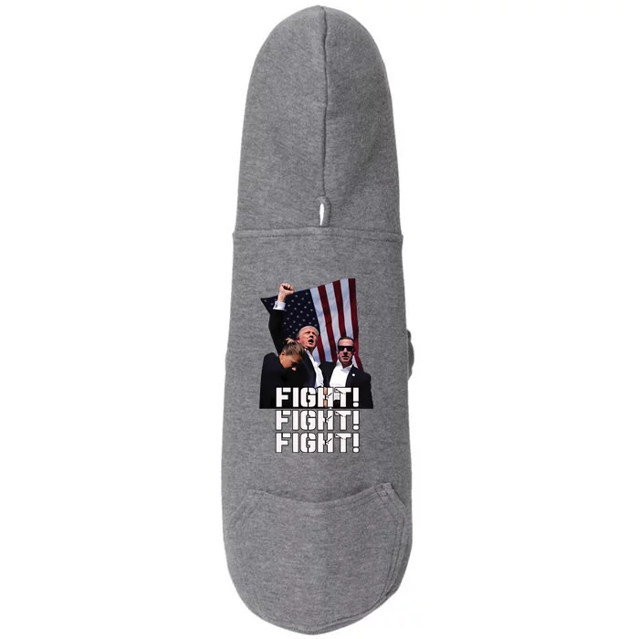 Limited Hodgetwins Trump Fight Fight Fight Doggie 3-End Fleece Hoodie