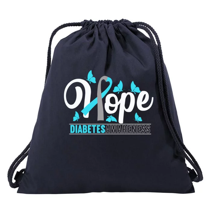 Love Hope Type 1 Diabetes Awareness Cool Gift Drawstring Bag