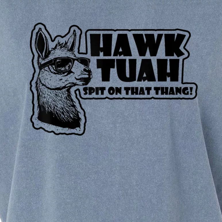 Llama Hawk Tuah 24 Spit On That Thang Garment-Dyed Women's Muscle Tee