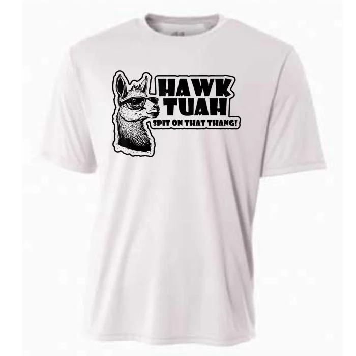 Llama Hawk Tuah 24 Spit On That Thang Cooling Performance Crew T-Shirt