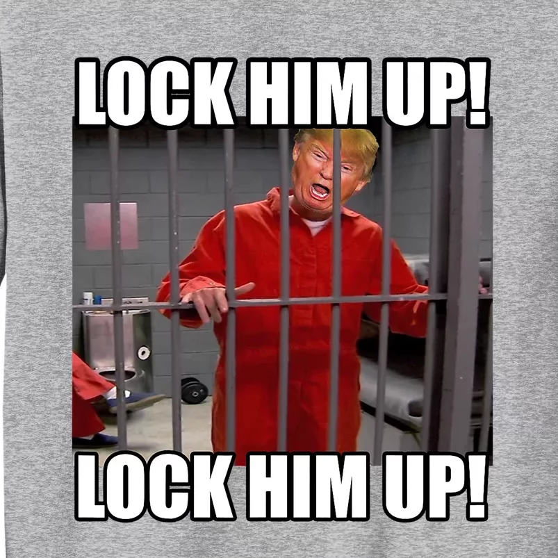 Lock Him Up! (Trump Orange Jumpsuit) Tall Sweatshirt