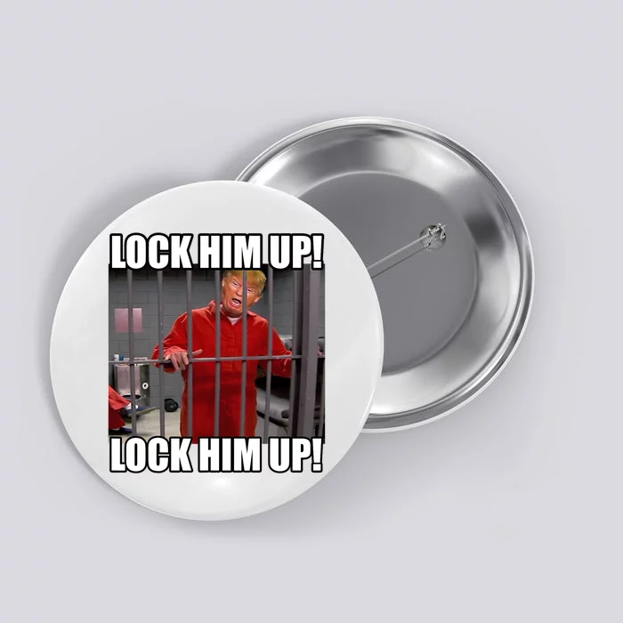 Lock Him Up! (Trump Orange Jumpsuit) Button