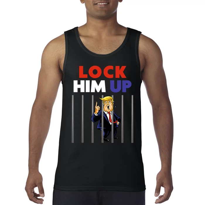 Lock Him Up Anti Trump Political Tank Top