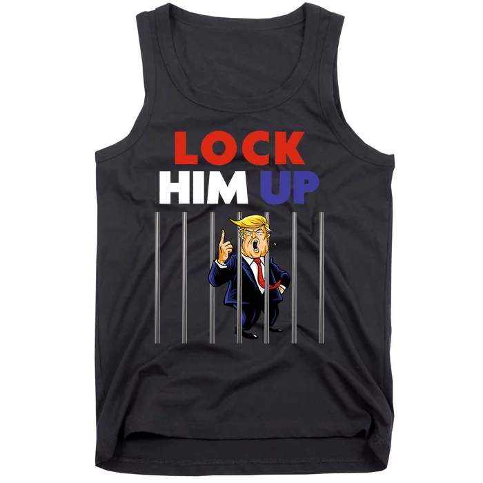 Lock Him Up Anti Trump Political Tank Top