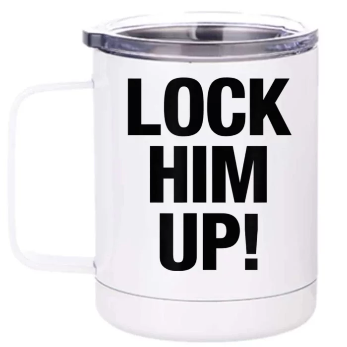 Lock Him Up! Front & Back 12oz Stainless Steel Tumbler Cup