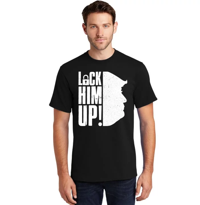 Lock Him Up Democrat Anti Trump Impeach 45 Resist Resign Tall T-Shirt