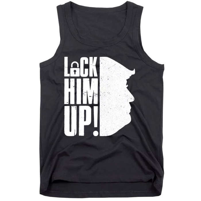 Lock Him Up Democrat Anti Trump Impeach 45 Resist Resign Tank Top