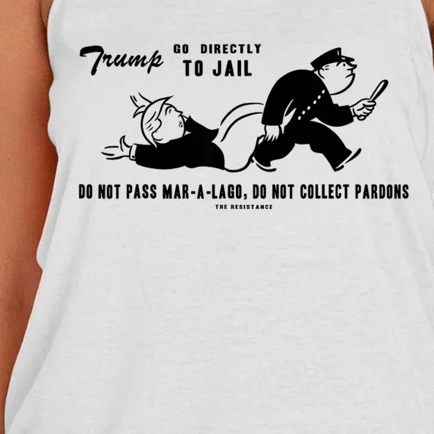 Lock Him Up Jail Trump 2024 Women's Knotted Racerback Tank