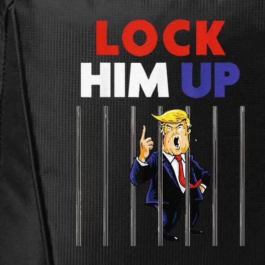 Lock Him Up Anti Trump Political City Backpack