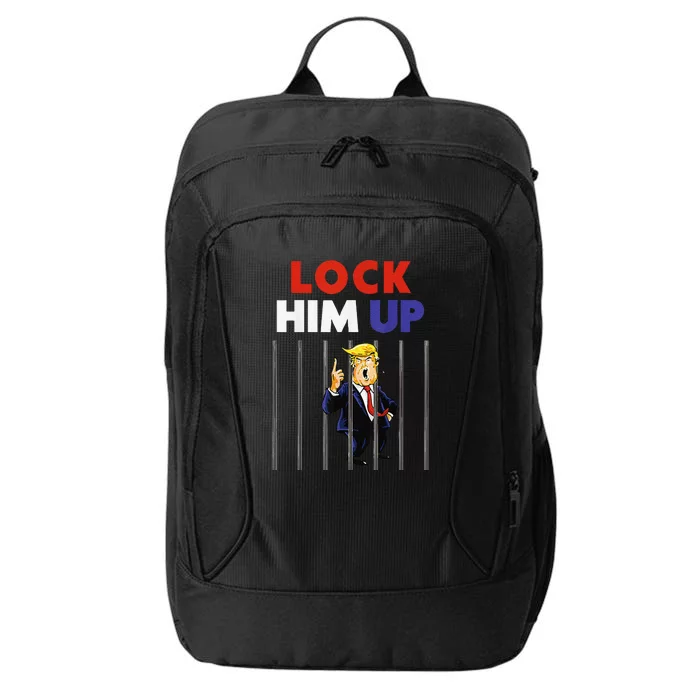 Lock Him Up Anti Trump Political City Backpack