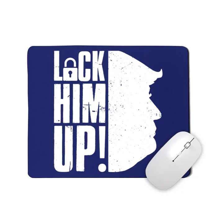 Lock Him Up Democrat Anti Trump Impeach 45 Resist Resign Mousepad