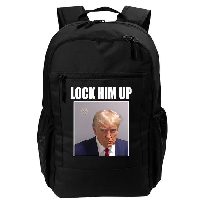 Lock Him Up Donald Trump Mugshot Daily Commute Backpack