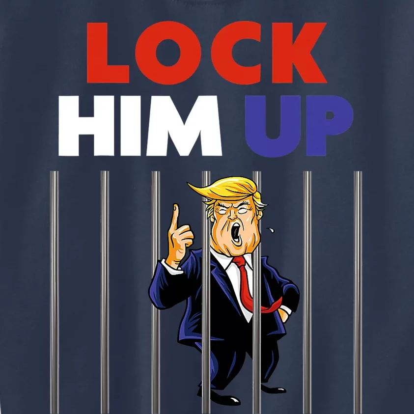 Lock Him Up Anti Trump Political Kids Sweatshirt