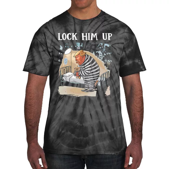 Lock Him Up Antitrump 2024 Tie-Dye T-Shirt