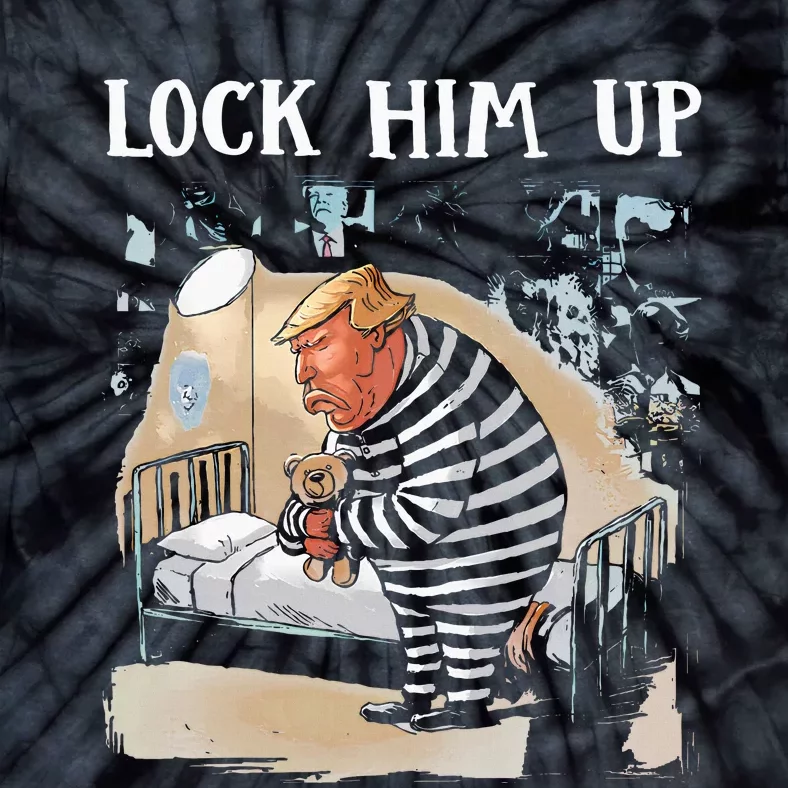 Lock Him Up Antitrump 2024 Tie-Dye T-Shirt