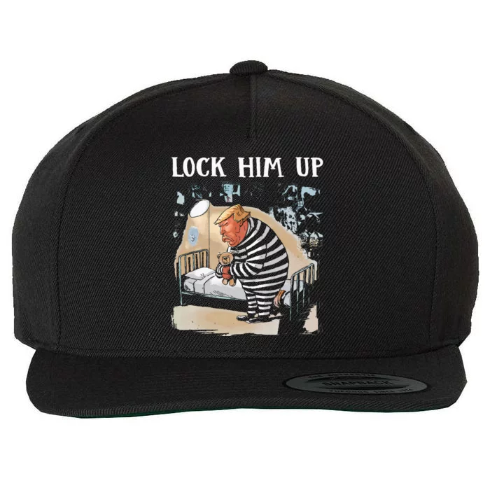 Lock Him Up Antitrump 2024 Wool Snapback Cap