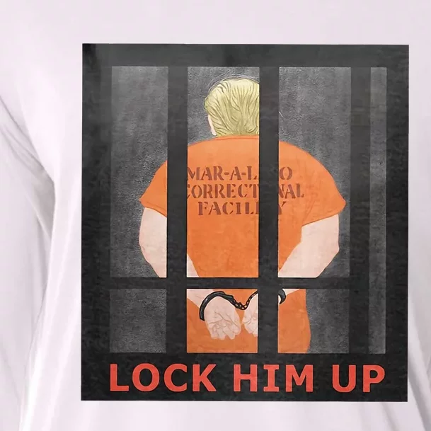 Lock Him Up Anti Trump Cooling Performance Long Sleeve Crew