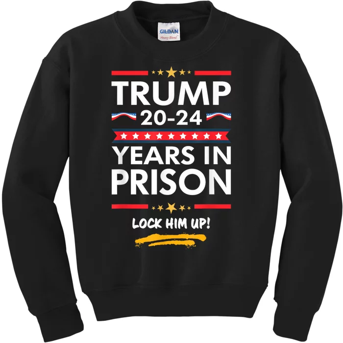 Lock Him Up 2020 2024 Years In Prison Anti Trump Kids Sweatshirt