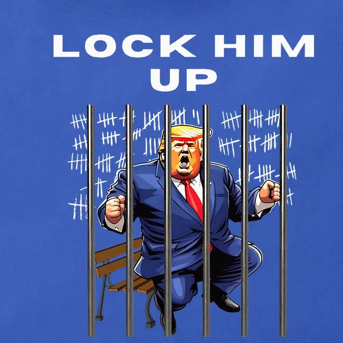 Lock Him Up Antitrump Djt Incarceration Zip Tote Bag